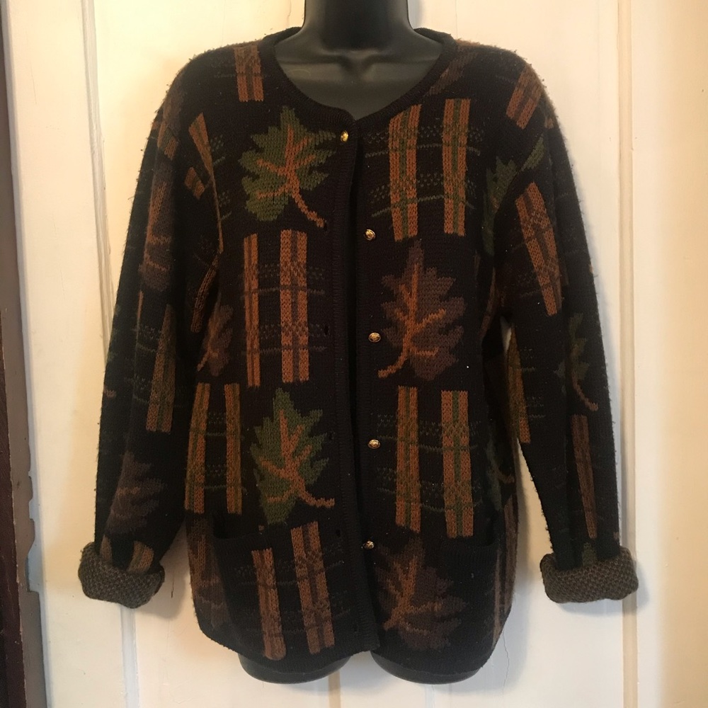 Block Patterned Cardigan